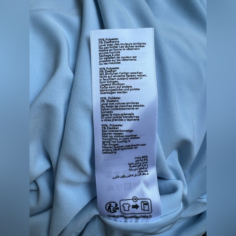NWT Club L ‘Sheen’ Powder Blue Maternity Dress - Size US 10 - Picture 10 of 12